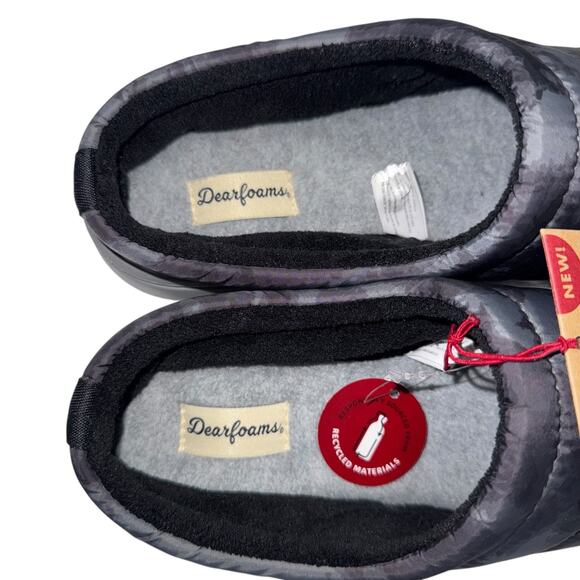 Dearfoams Slippers Women Kendra Sport Lounge Camouflage Mule Multicolor /L- 9-10 - Picture 5 of 13